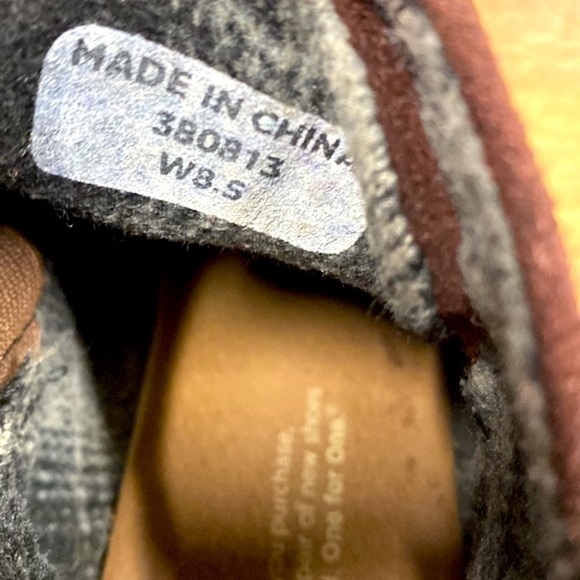 Tom’s lace up wedge ankle booties brown size 8 1/2 - Picture 7 of 9